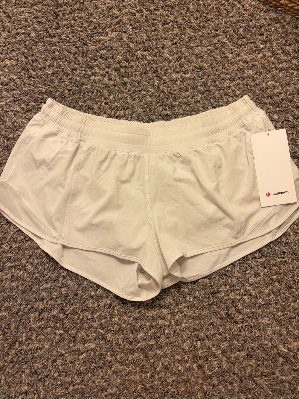 lululemon hotty hot athletica White Women's Athletic Shorts